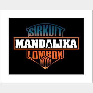 Sirkuit NTB Mandalika Gradient on Dark Color Posters and Art